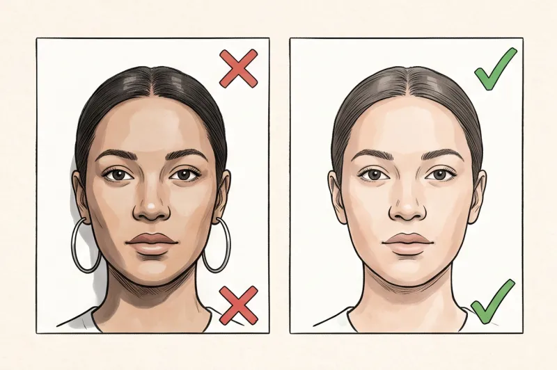 Can You Wear Earrings & Jewelry in a Passport Photo? - 2